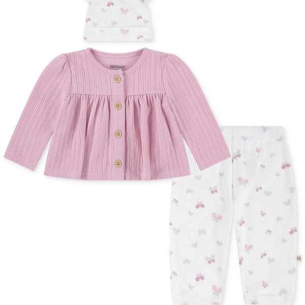 Huggies Baby Girls Cotton Cardigan, Pa Pink 0-3M