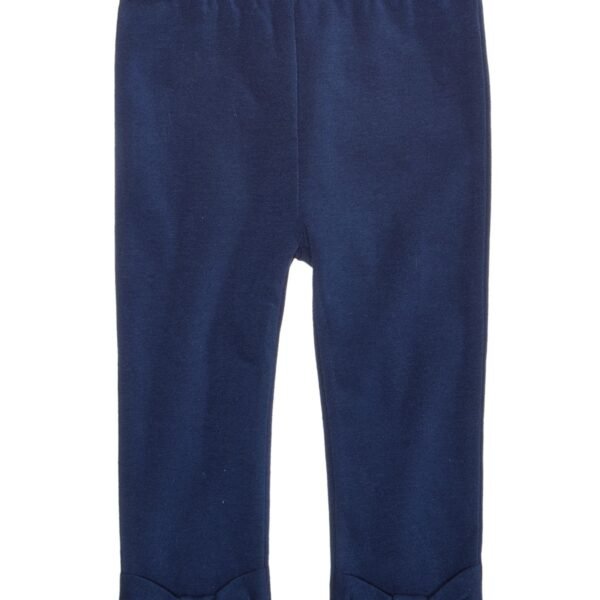 First Impressions Baby Girls Bow-Hem Leggings Medieval Blue