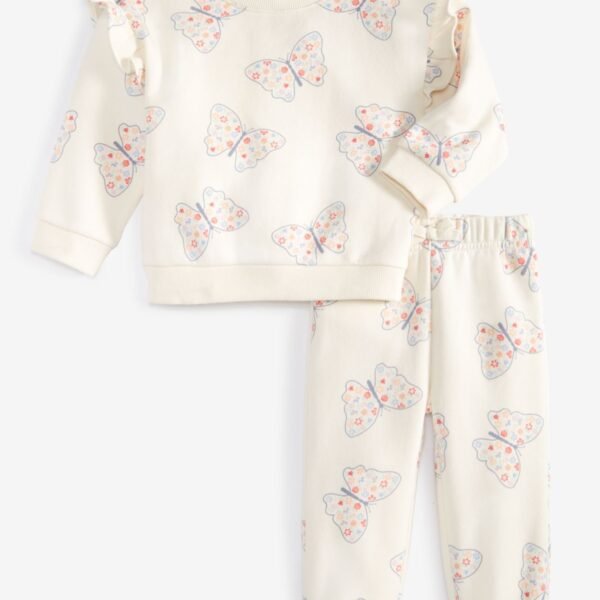 First Impressions Baby Girls Butterfly-Print Fle Vintage Cr