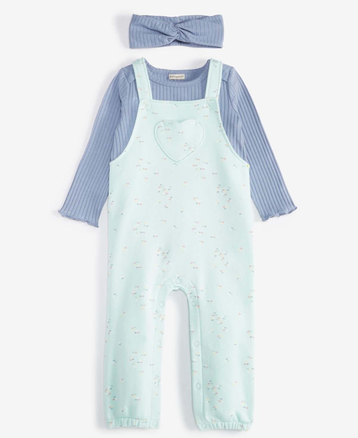 First Impressions Baby Girls Headband, Bodysuit Light Mnt
