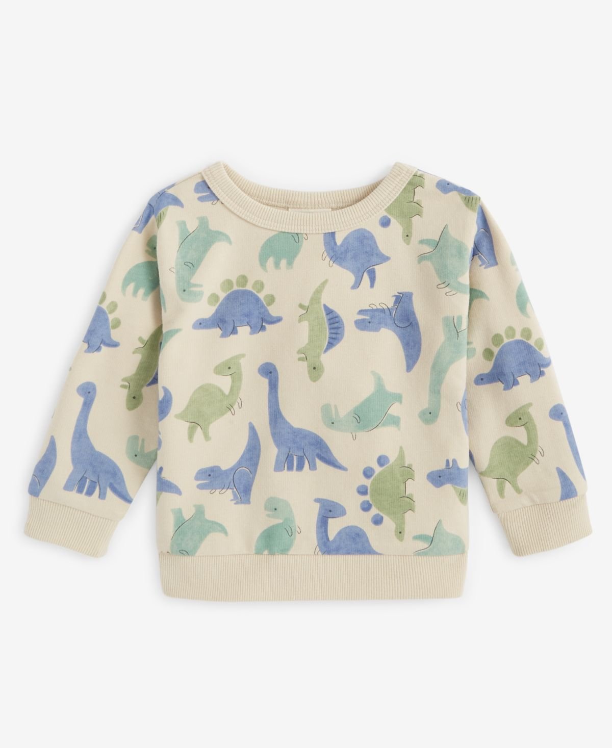 First Impressions Baby Long-Sleeve French Terry Brown Rice