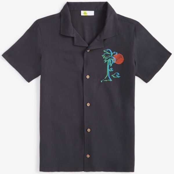 Epic Threads Little Big Boys Palm Embroid Grey Jewel