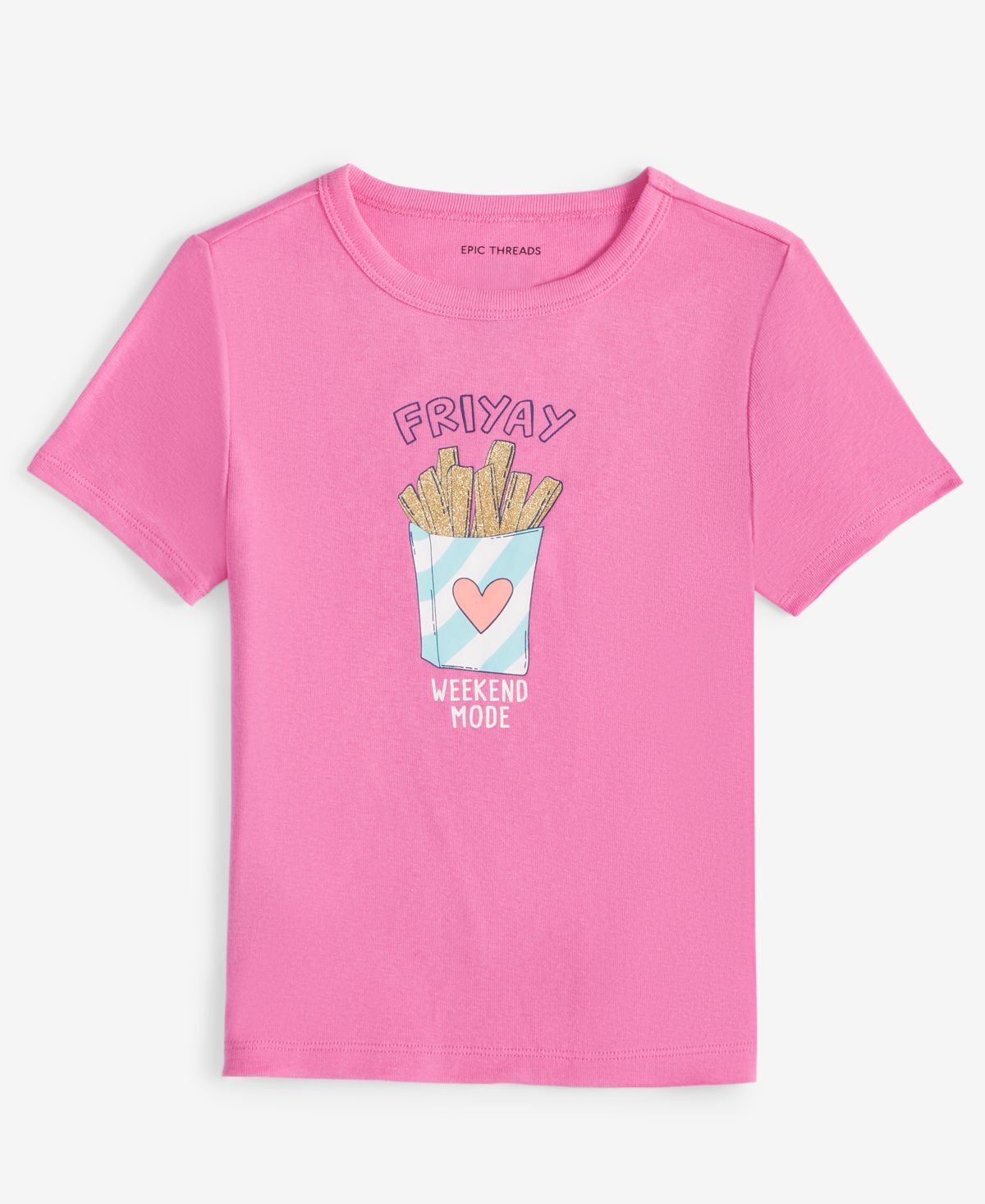 Epic Threads Little Big Girls Friyay-Grap Bright Peo