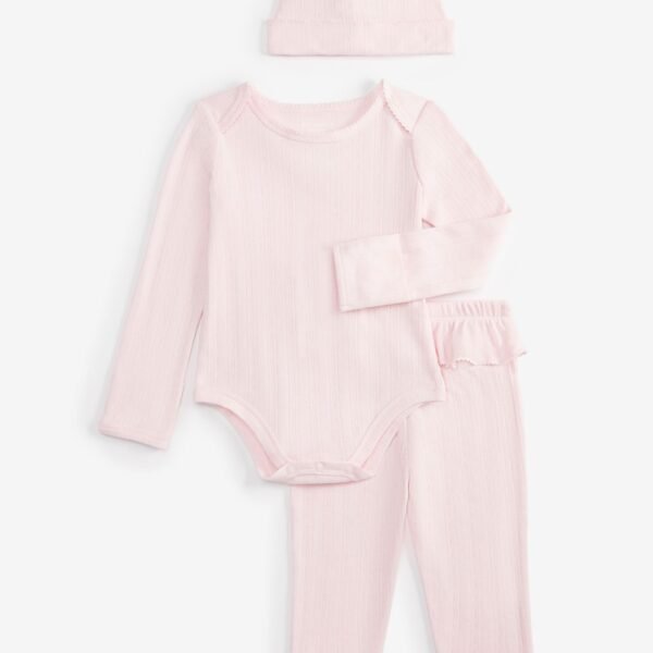 First Impressions Baby Hat, Bodysuit Pants, 3 Beloved Pi