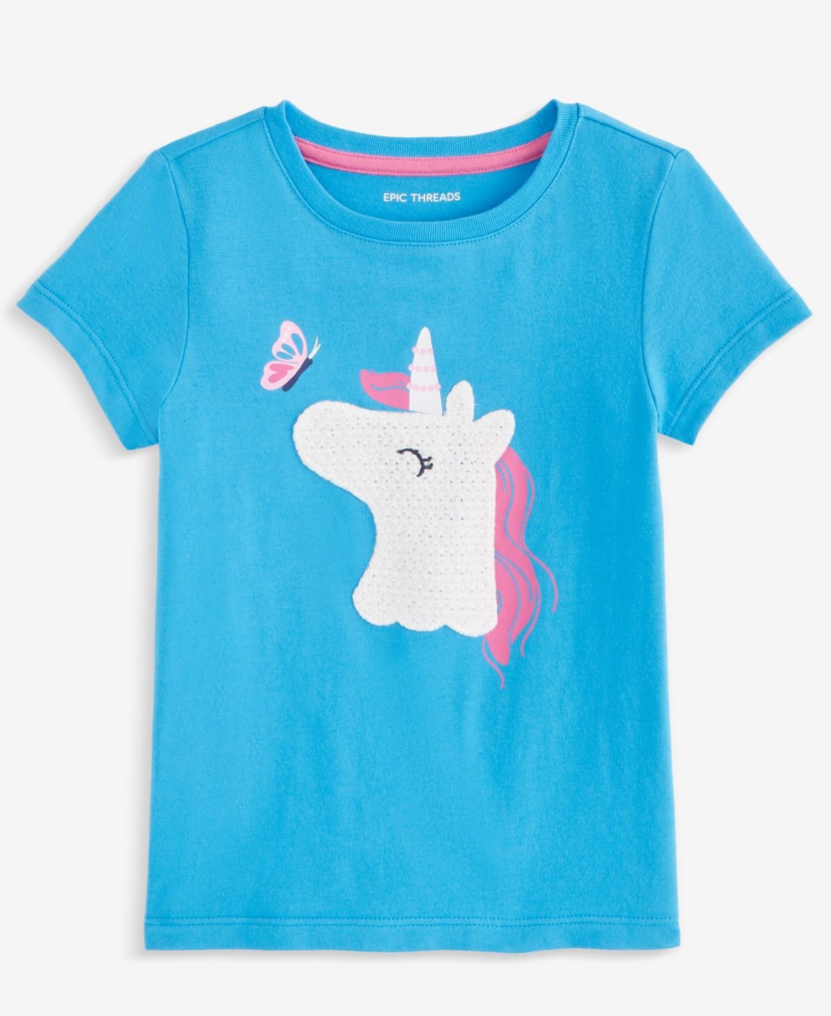Epic Threads Toddler Girl Unicorn T-Shirt Blue Parad