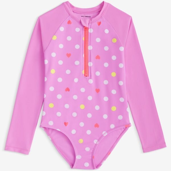 Epic Threads Little Girls Playful Heart Dot Blooming Lilac