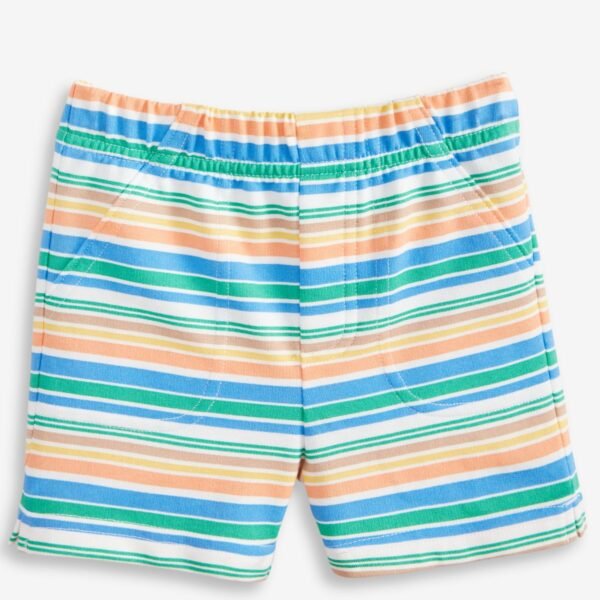 First Impressions Baby Boys Striped French Terry Angel White