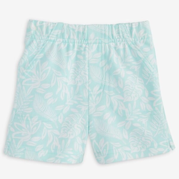 First Impressions Baby Boys Tonal Leaf-Print Sho Mist Teal