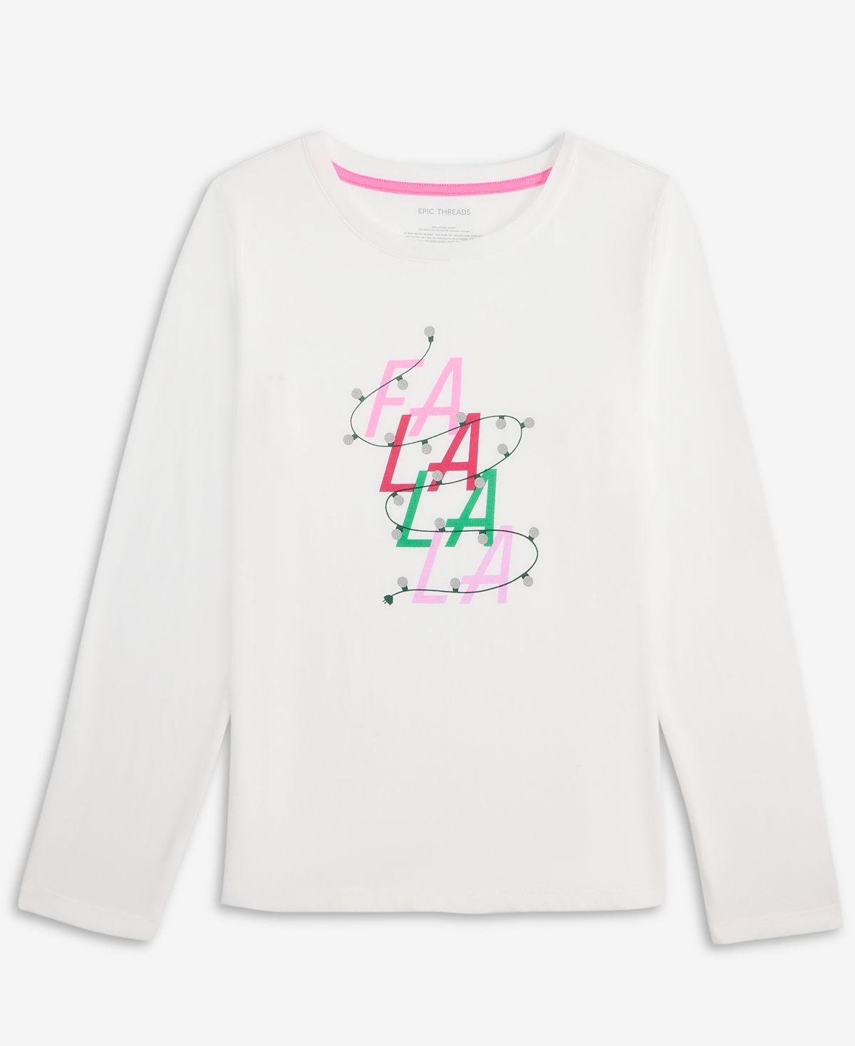 Epic Threads Little Big Girls Fa La La La Angel White