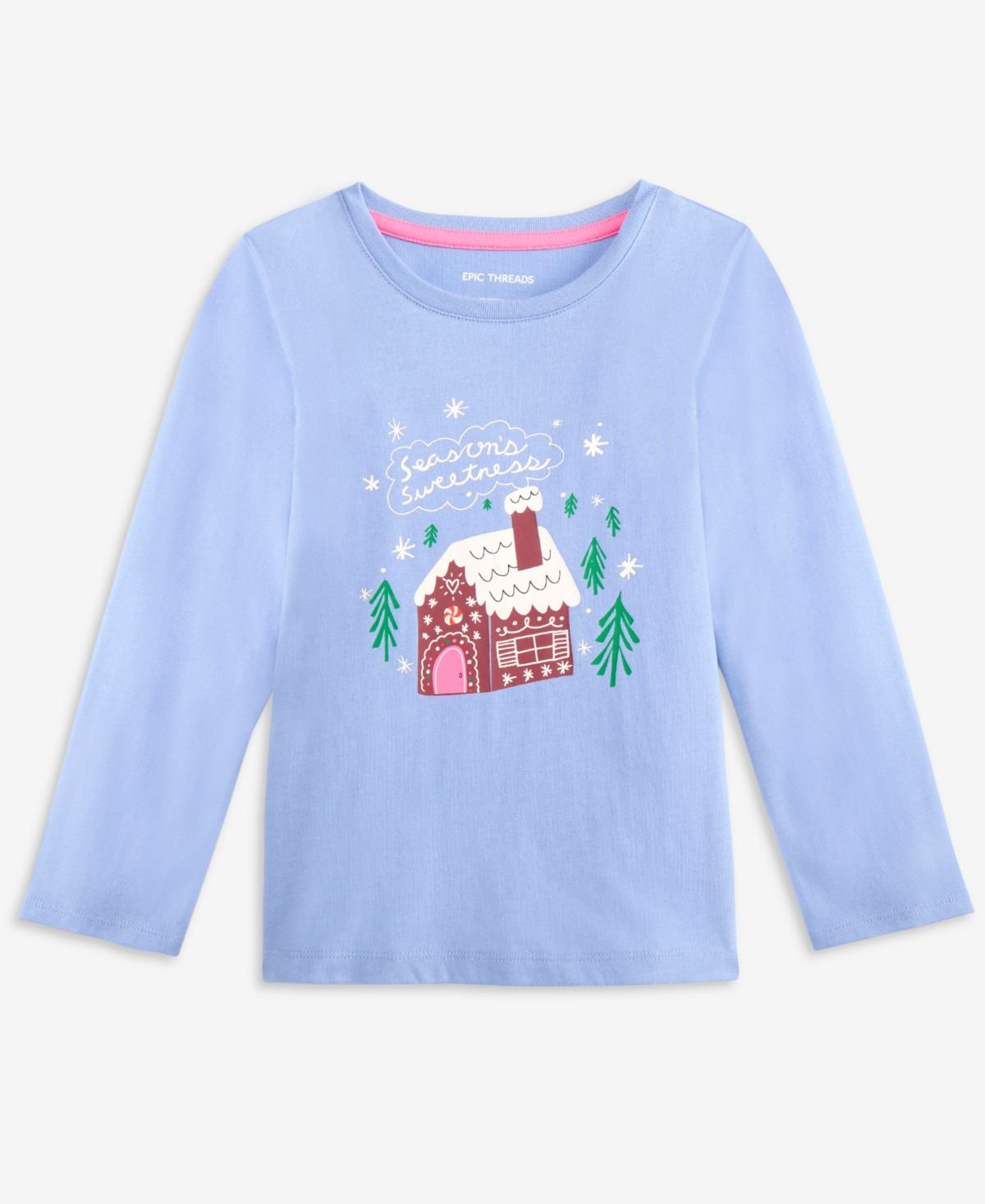 Epic Threads Toddler Girls Gingerbread Hous Clean Chambray