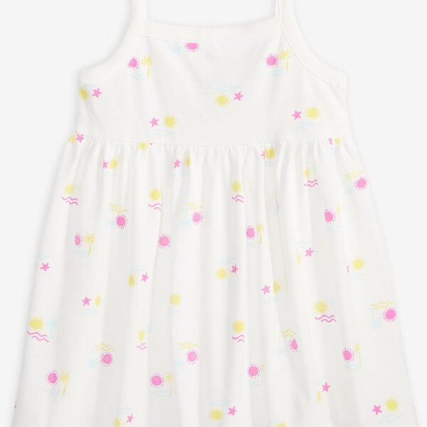 First Impressions Baby Girls Beach Printed Dress Angel White