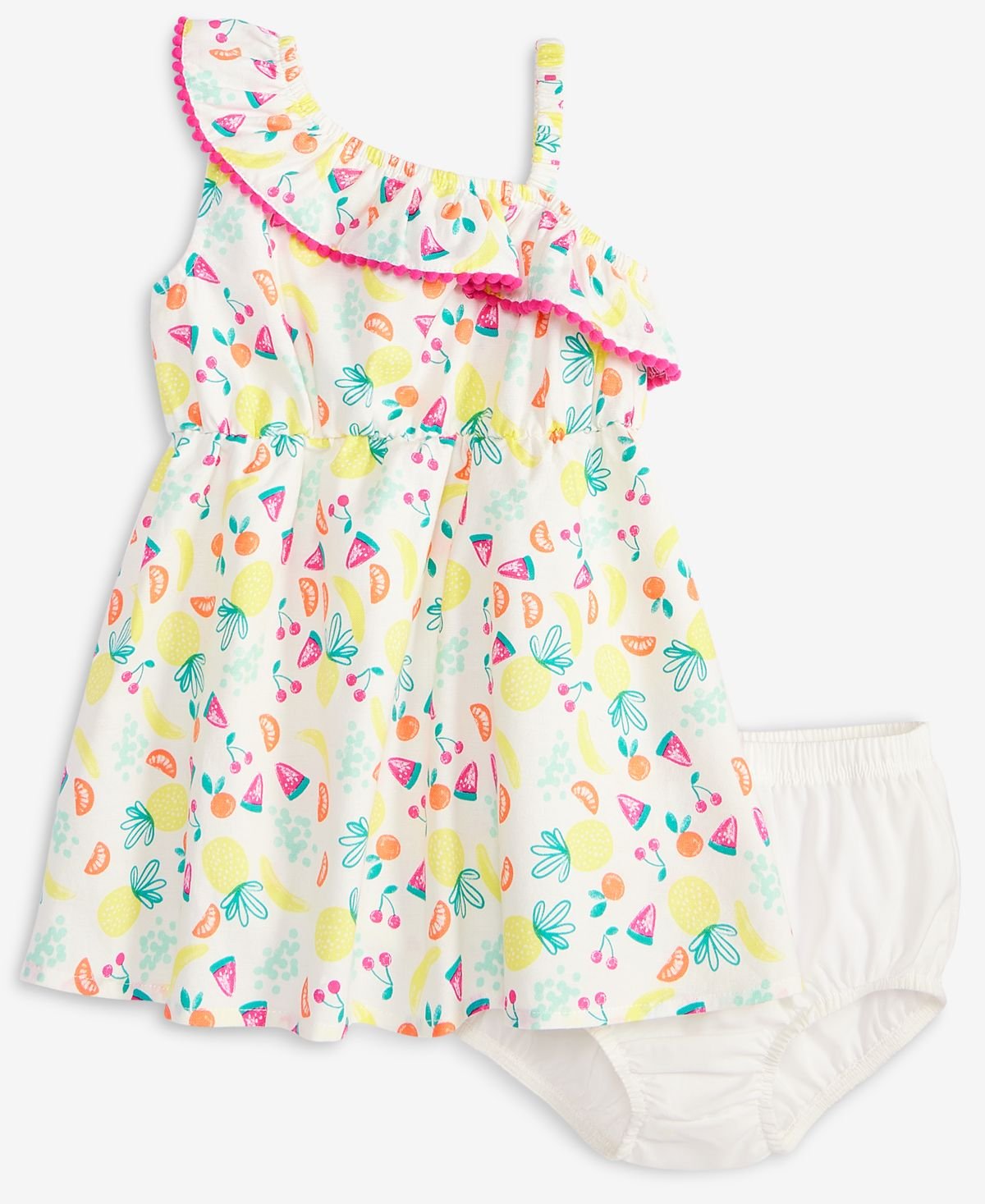First Impressions Baby Girls Fruit Toss Printed Angel Whit