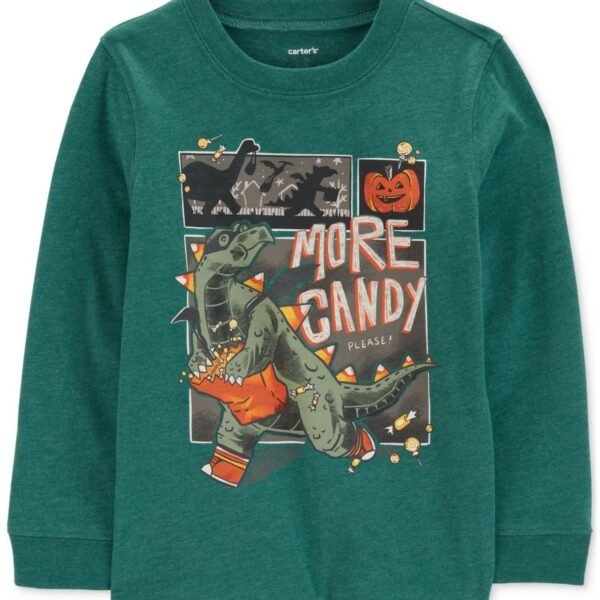 Carters Toddler Boys Dinosaur Hallowee Green