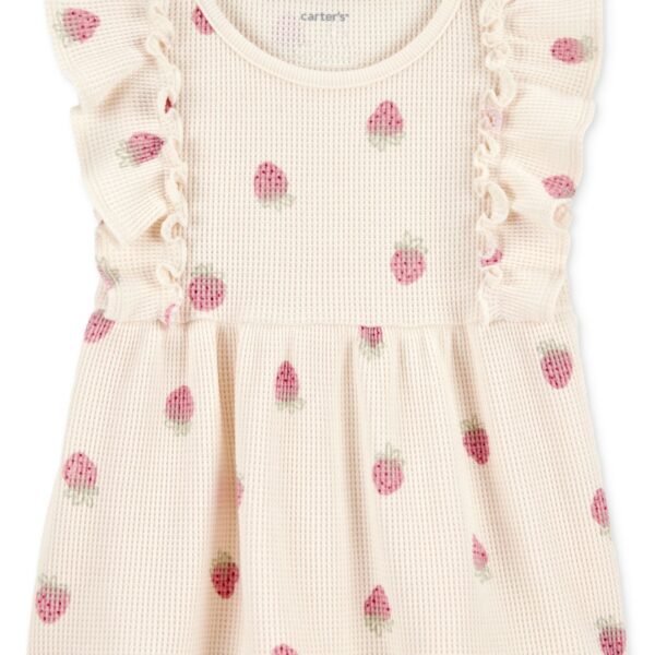 Carters Toddler Girls Strawberry-Print Cream