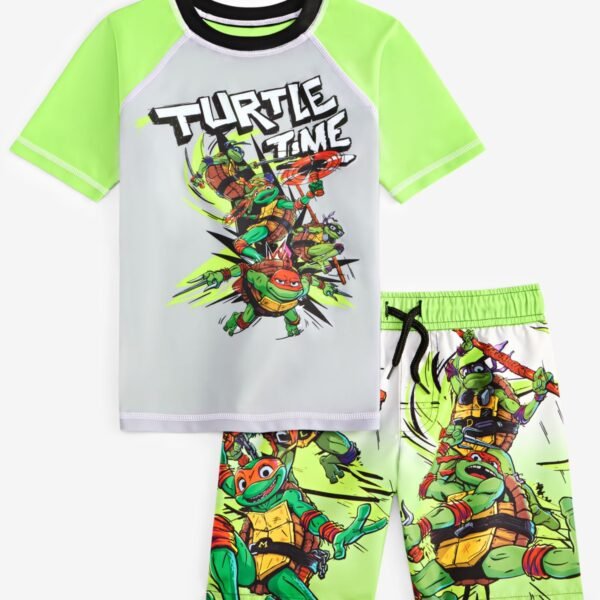 Dreamwave Little Boys TMNT Rash Guard Green