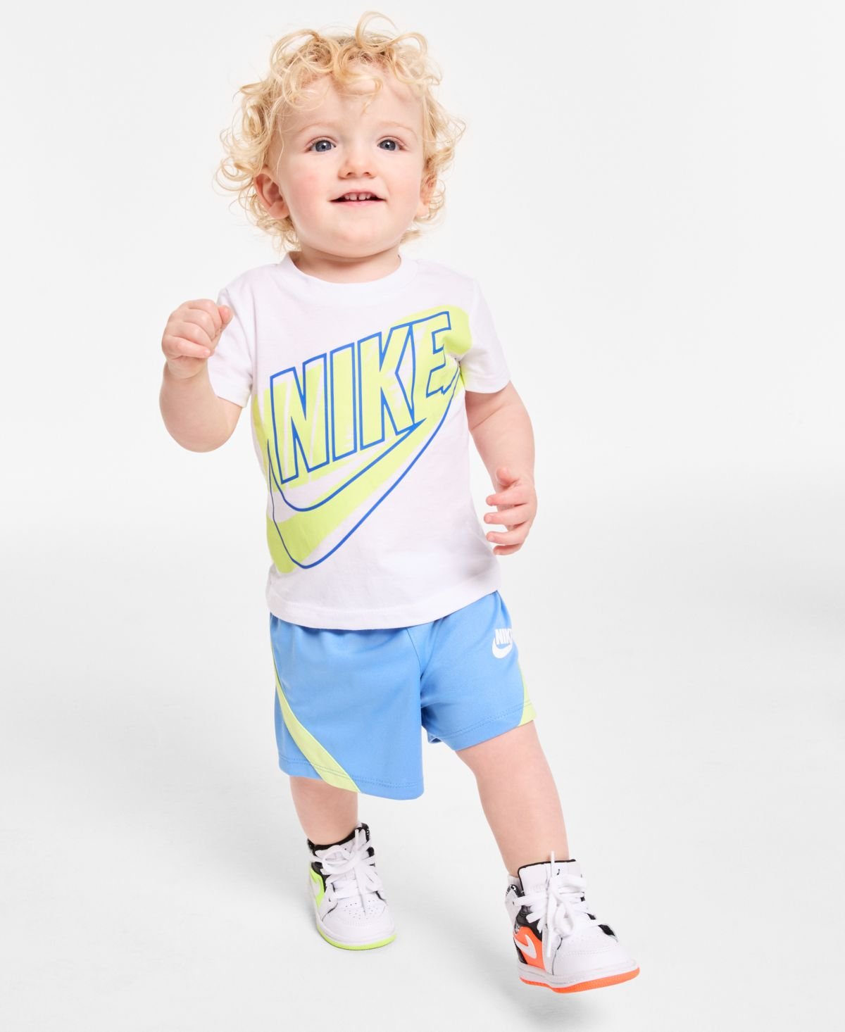 Nike Baby Boys 2-Pc. Logo T-Shirt Blue Beyond