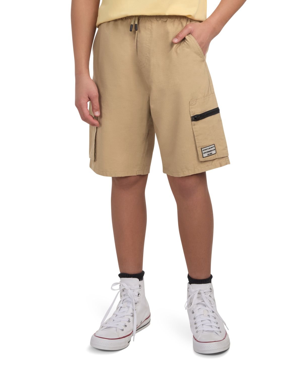 Levis Big Boys Parachute Carg Jet Black