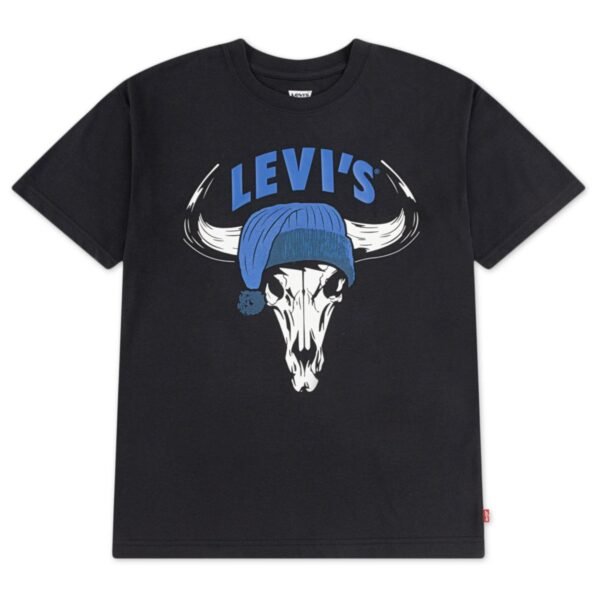 Levis Boys 8-20 Festive Steer Head C Jet Black
