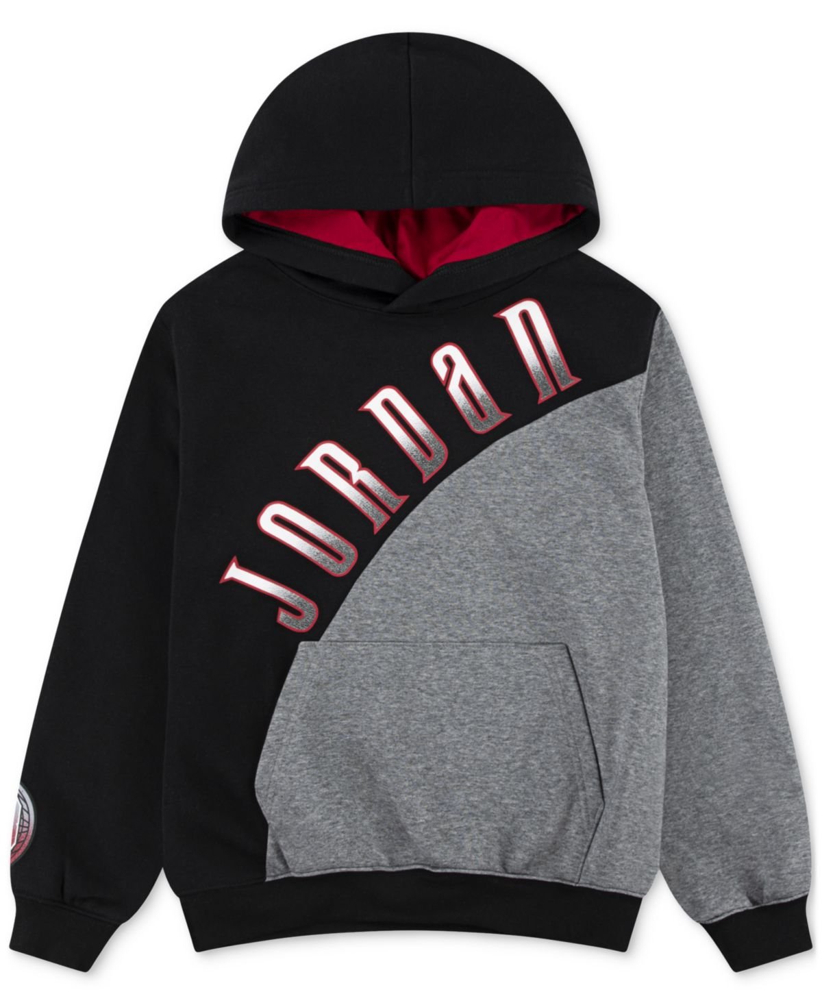 Jordan Big Boys Colorblocked Logo Pul Sport BlueBlack