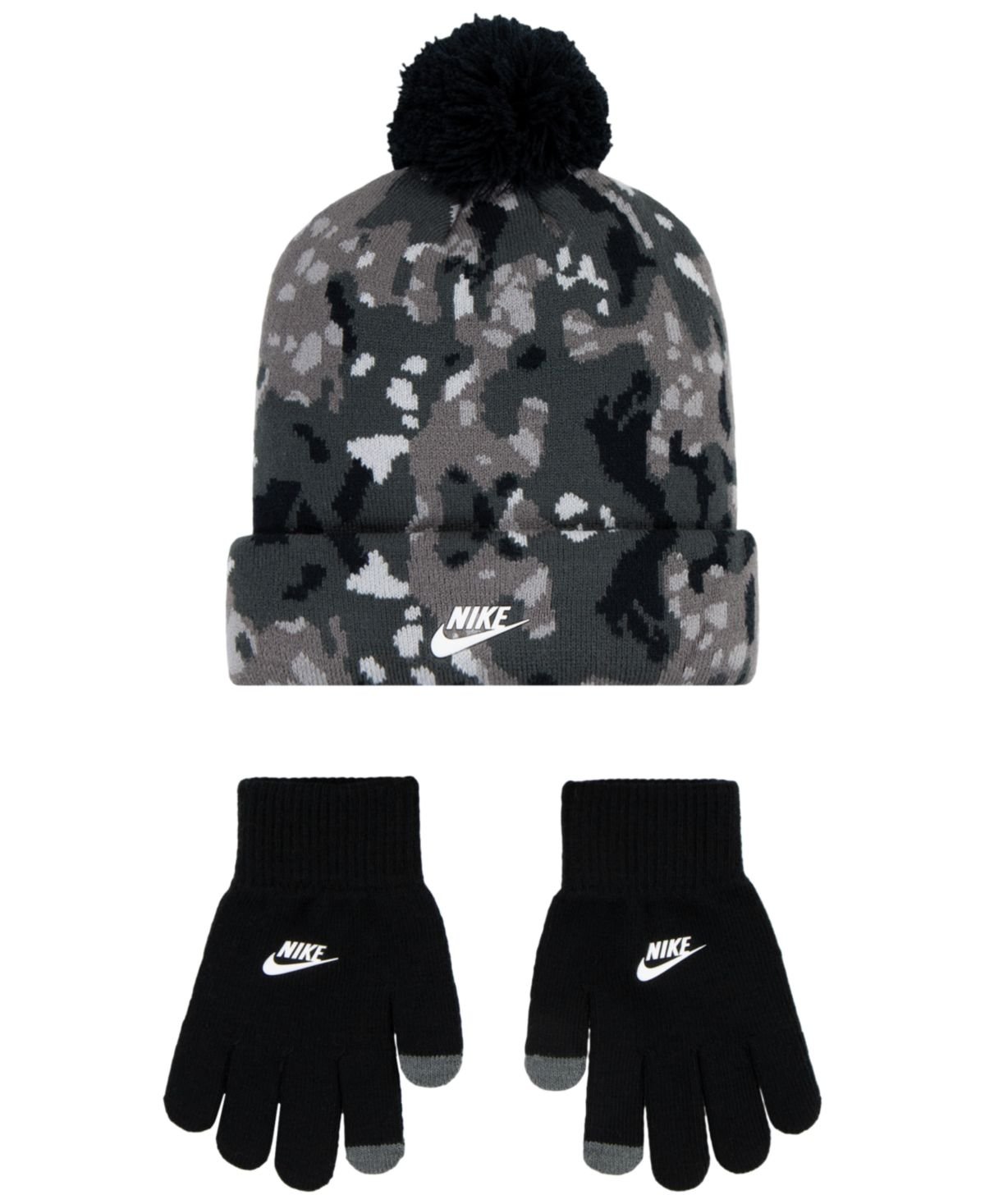 Nike Big Kids Printed Peak Bea Black 8-20