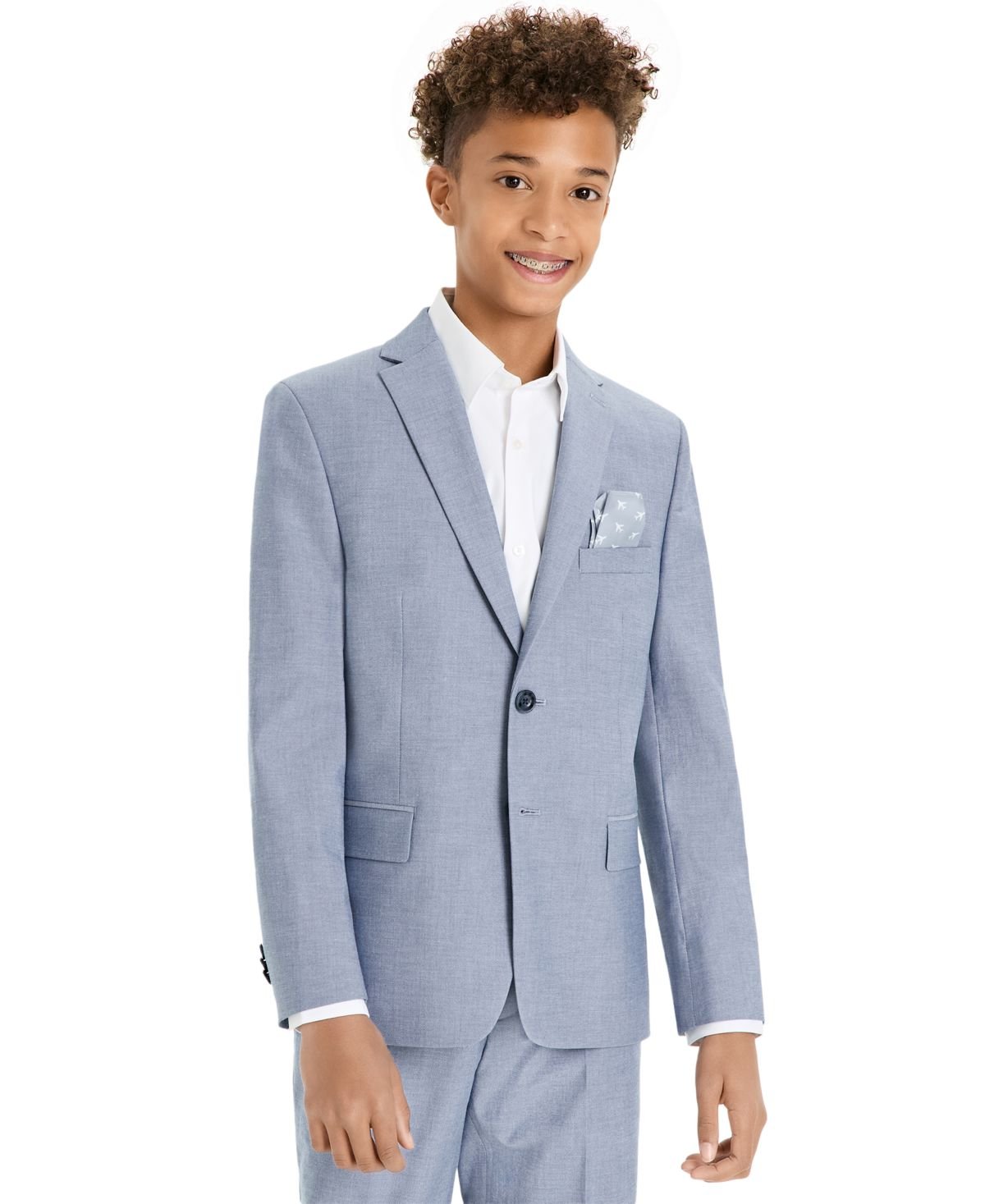 Michael Kors Big Boys Classic Fit Suit Jack Tan