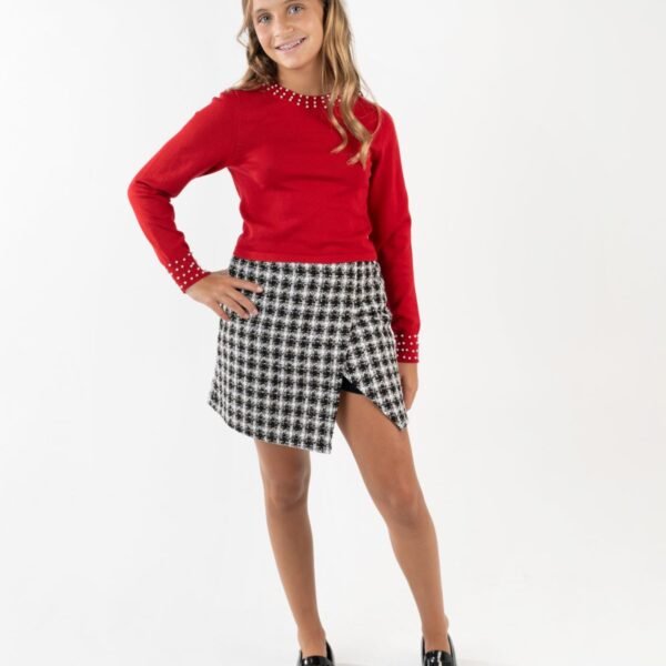Rare Editions Girls 7-12 2-Piece Embellished RED