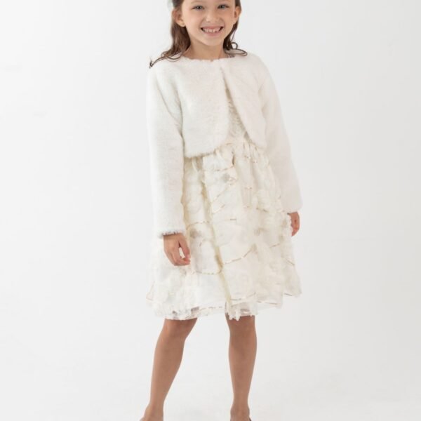 Rare Editions Girls 2T-6X 2-Piece Bolero and Ivory
