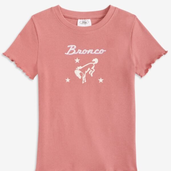 Grayson Threads Kids, The Labe Girls 4-8 Ford Bronco Short-Sl Pink