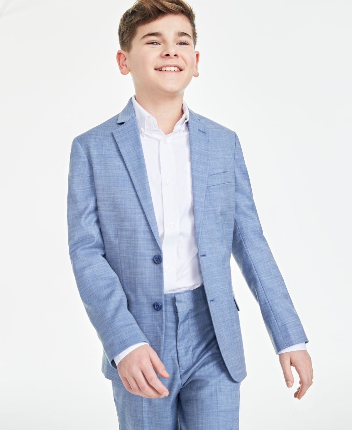 Tommy Hilfiger Big Boys Stretch Sharkskin Jac Black