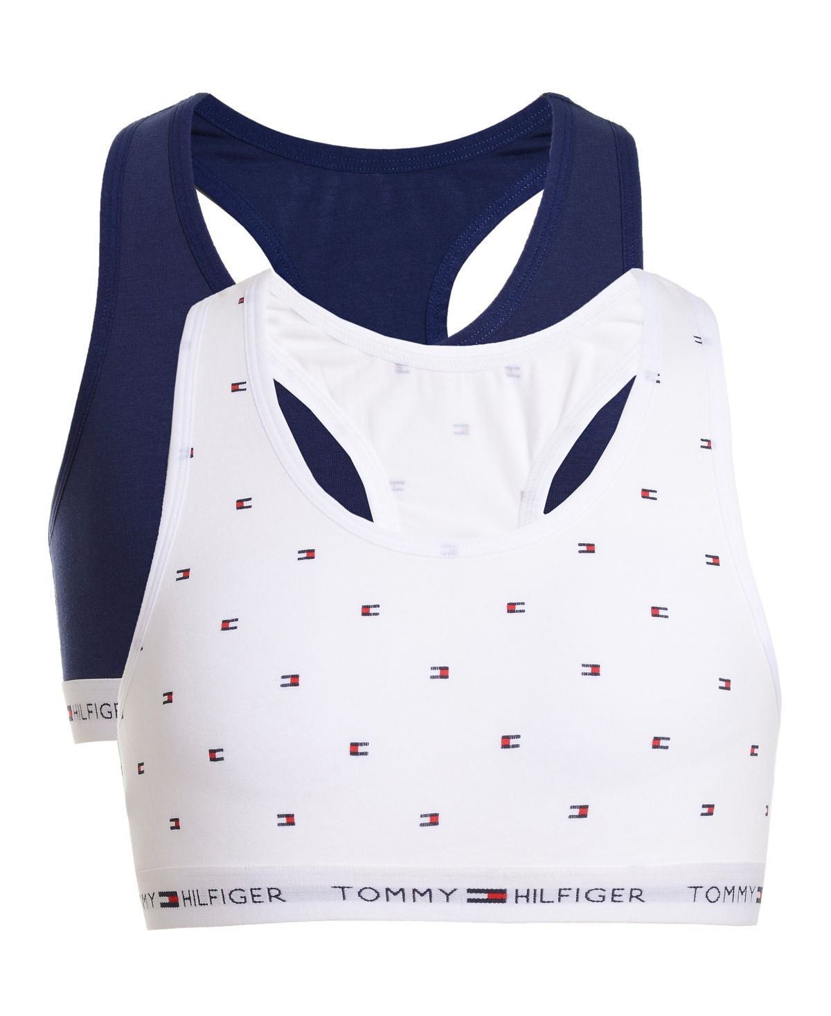 Tommy Hilfiger Little Big Girls 2-Pk. Cropp White