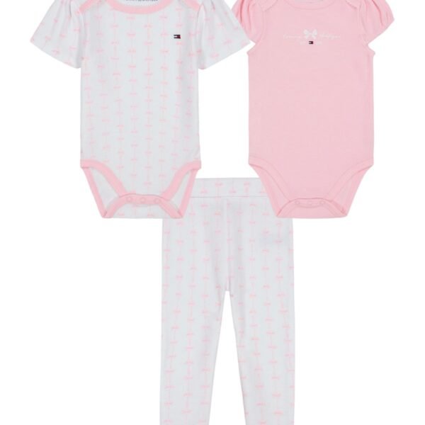 Tommy Hilfiger Tommy Hilfiger Baby Girl 3-Pie Rose shadow, Bright white