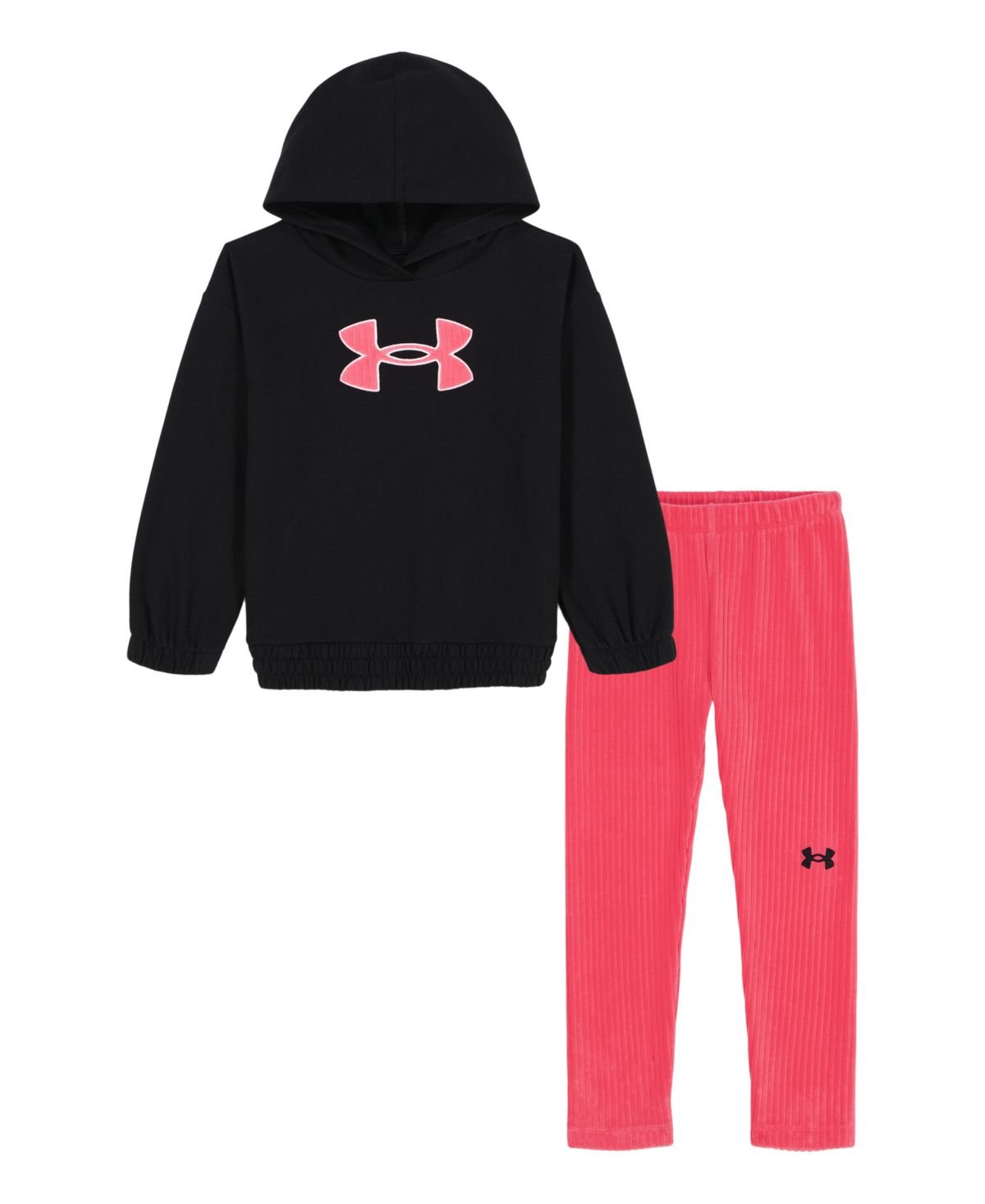 Under Armour Girls Toddler Little 2T-6X 2 Black